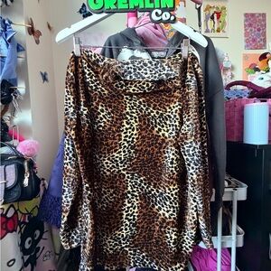 Chic Leopard Print Blouse for Women